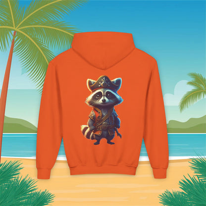 Raccoon Pirate Youth Hoodie