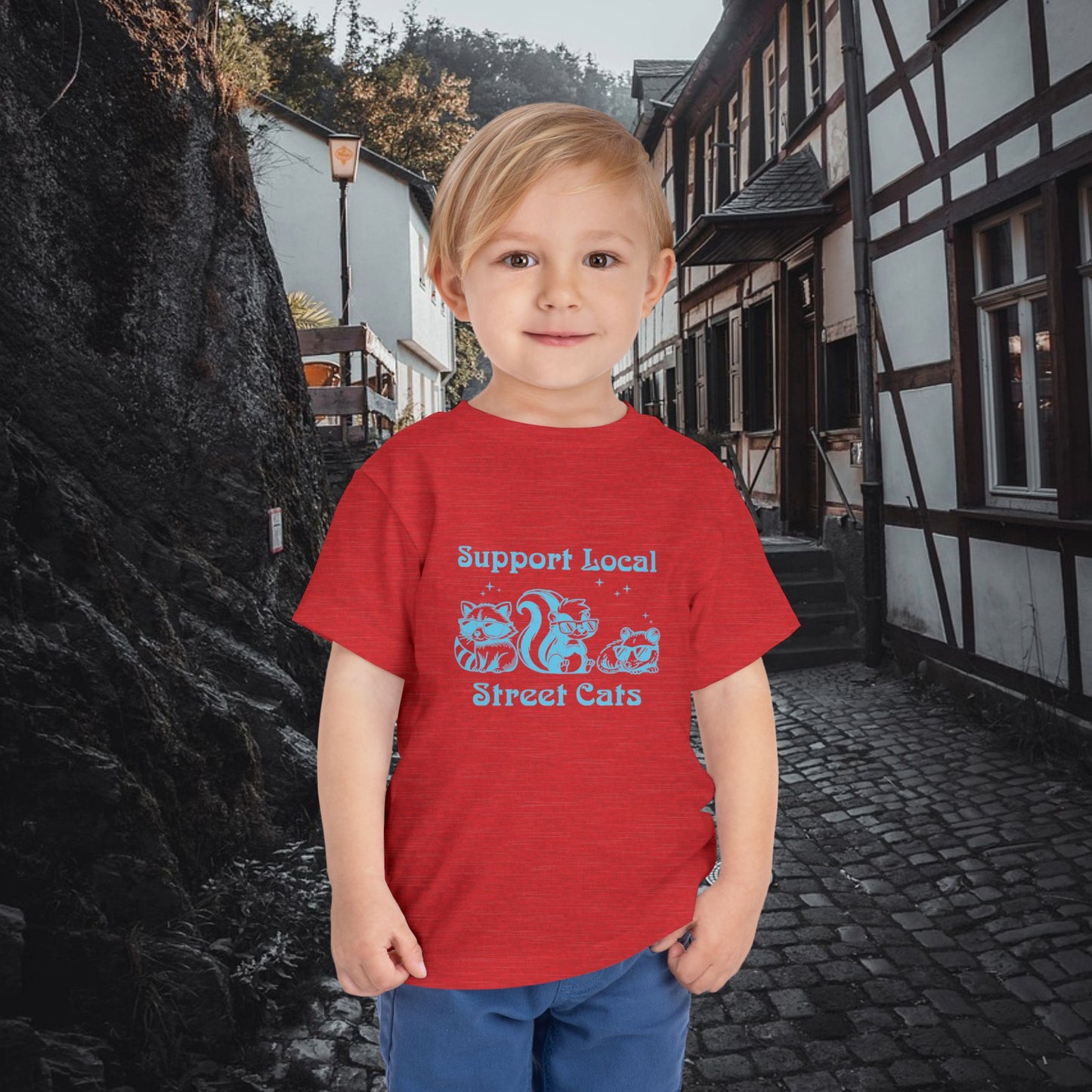 Support Local Street Cats Toddler Tee