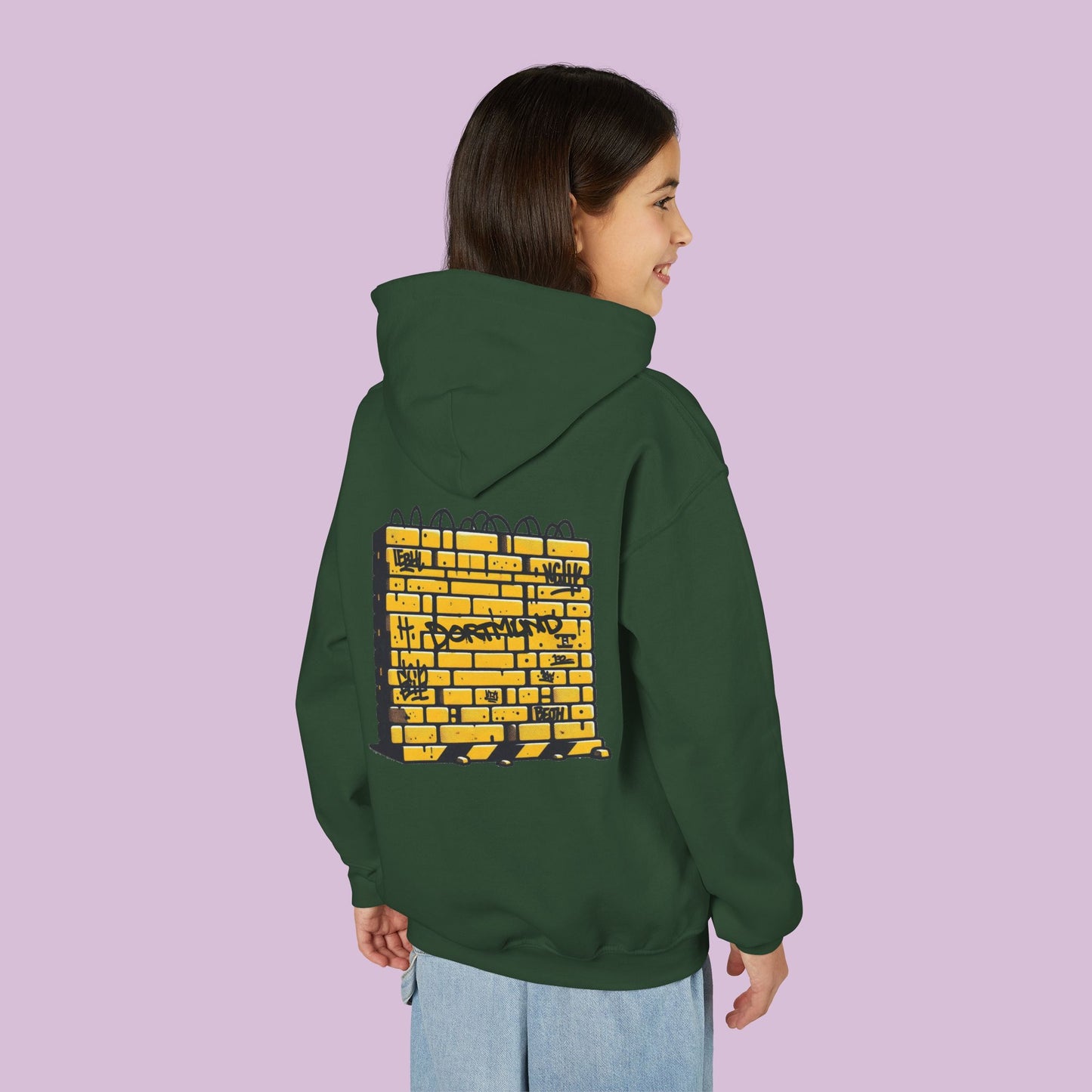 Dortmund Honeycomb Graffiti Youth Hoodie