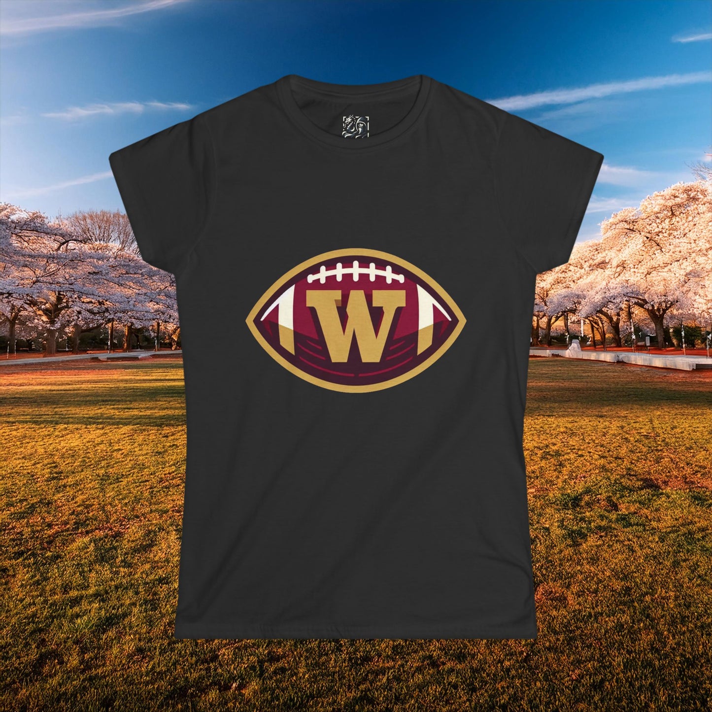 Washington Football Logo Women's Softstyle Tee