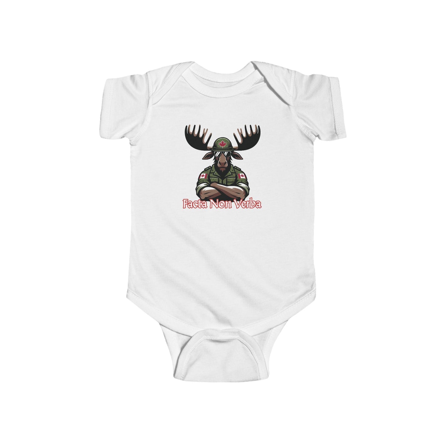 Canadian Moose "Facta Non Verba" Infant Bodysuit