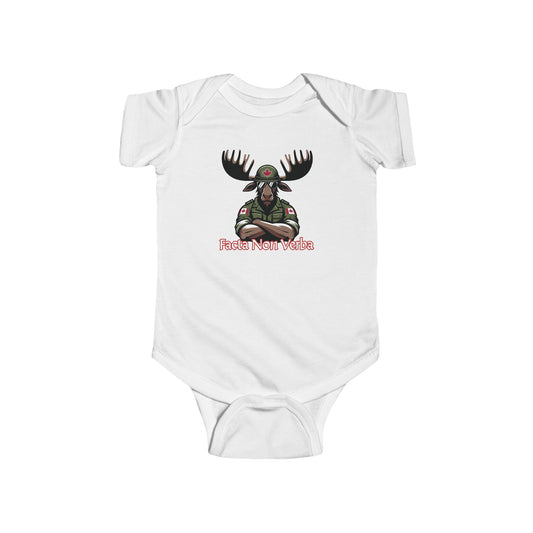 Canadian Moose "Facta Non Verba" Infant Bodysuit