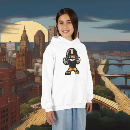 Mini Pittsburgh Football Player Youth Hoodie