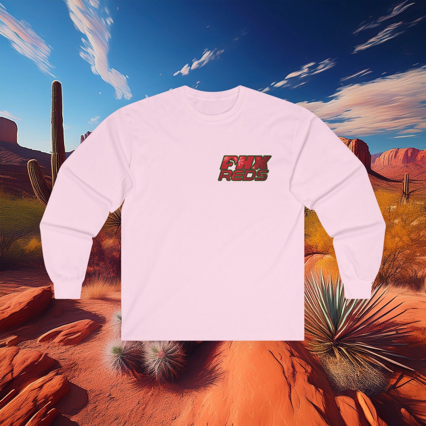 PHX Reds Christmas Crest Long Sleeve Tee