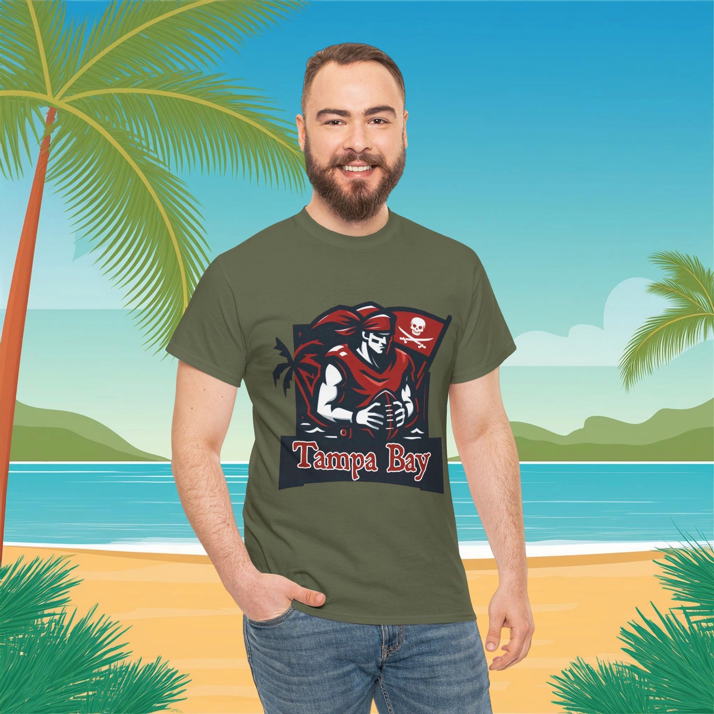 Tampa Bay Football Player Tee