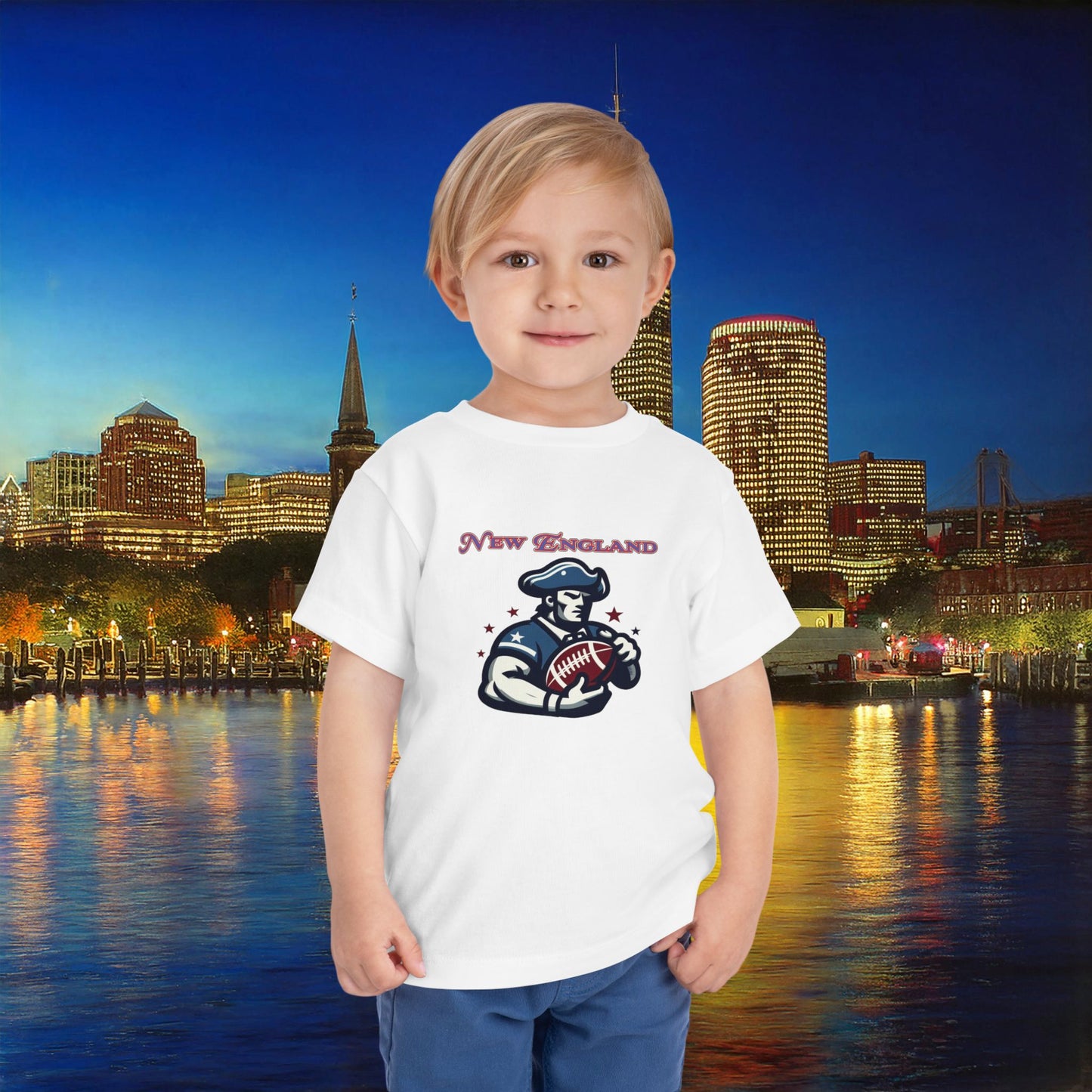 New England Football Toddler Tee
