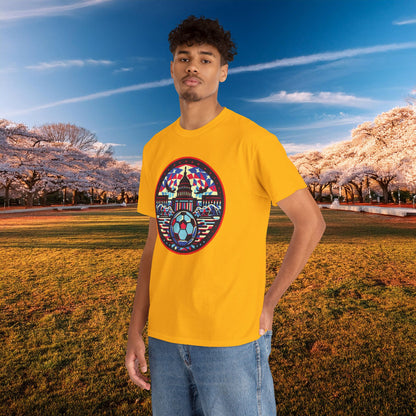 Vibrant Geometric DC Soccer Tee