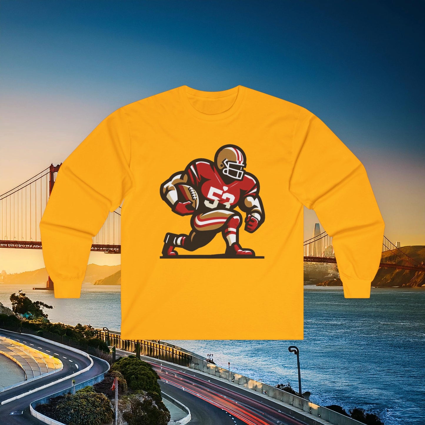 San Francisco Football Player Long Sleeve Tee