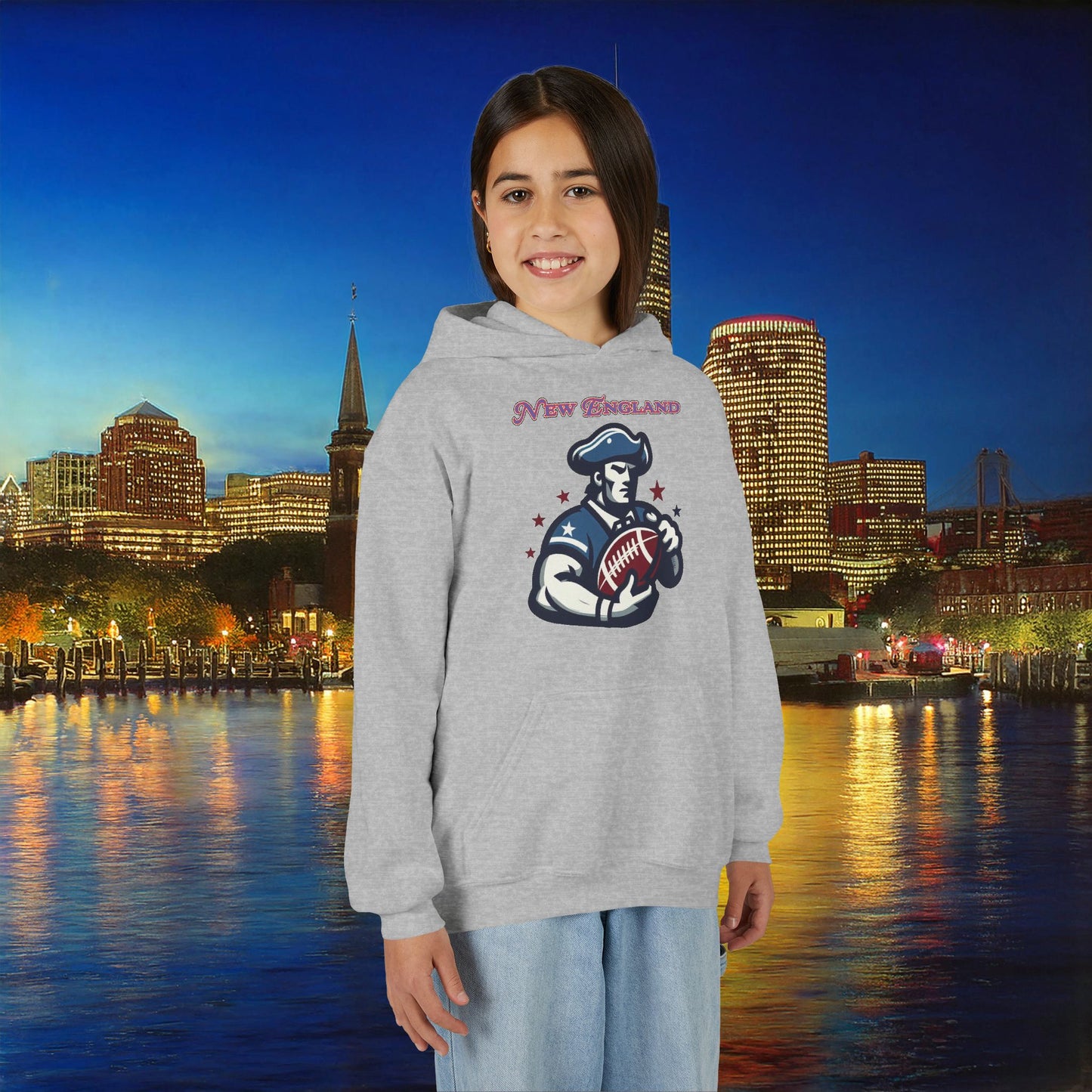 New England Football Youth Hoodie