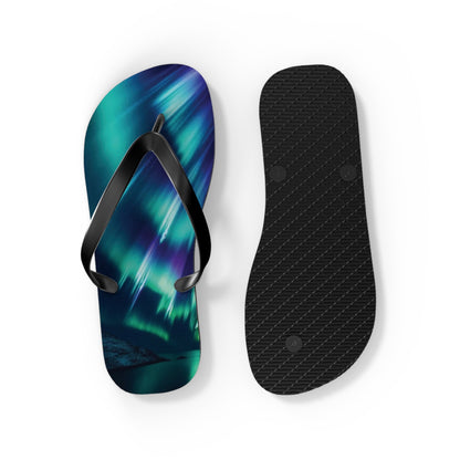 Northern Lights Flip Flops