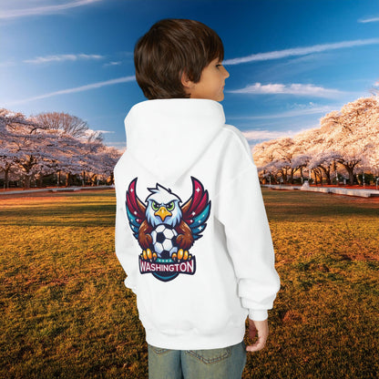 Washington Spirit Eagle Design Youth Hoodie