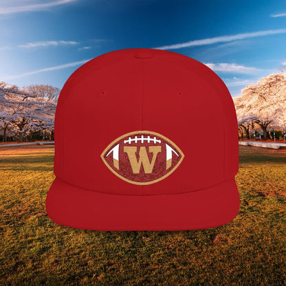 Washington Football Logo Flat Bill Snapback