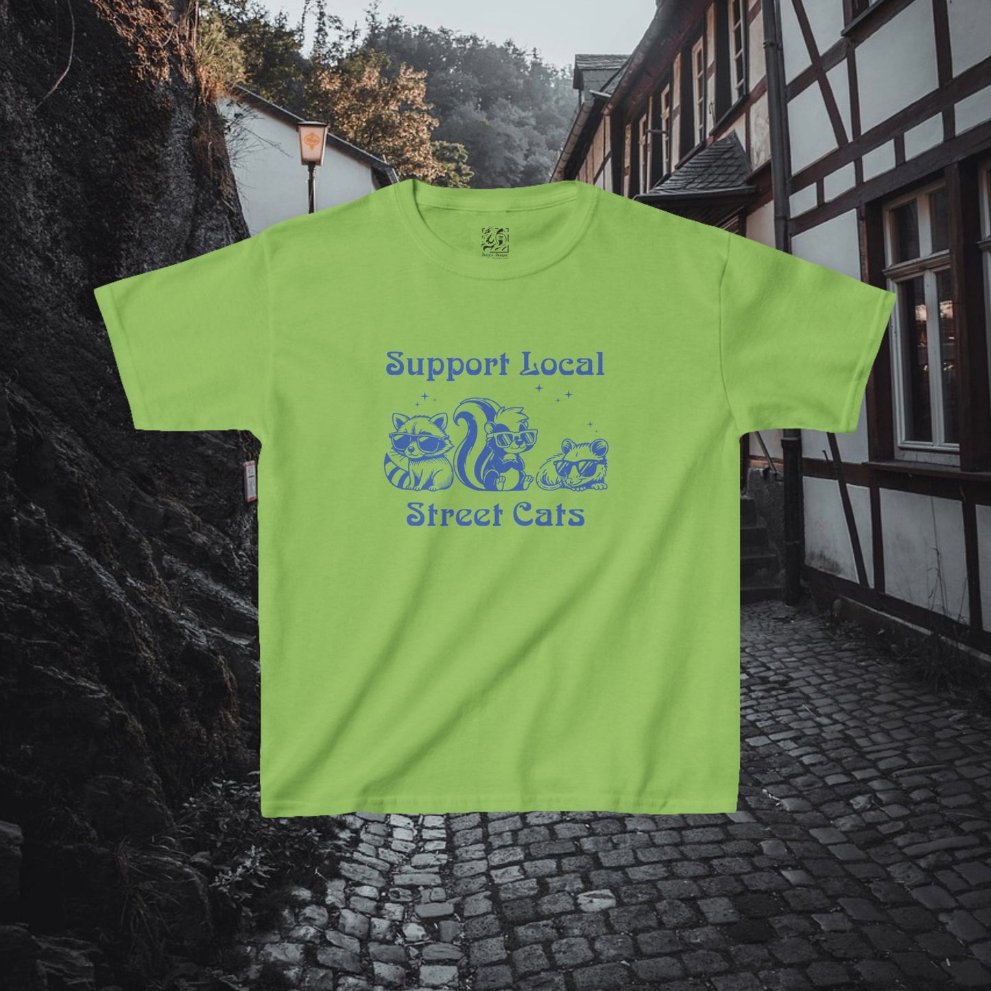Support Local Street Cats Kids Tee