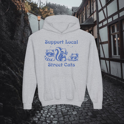Support Local Street Cats Youth Hoodie