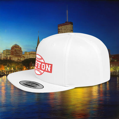 Boston Baseball Flat Bill Snapback