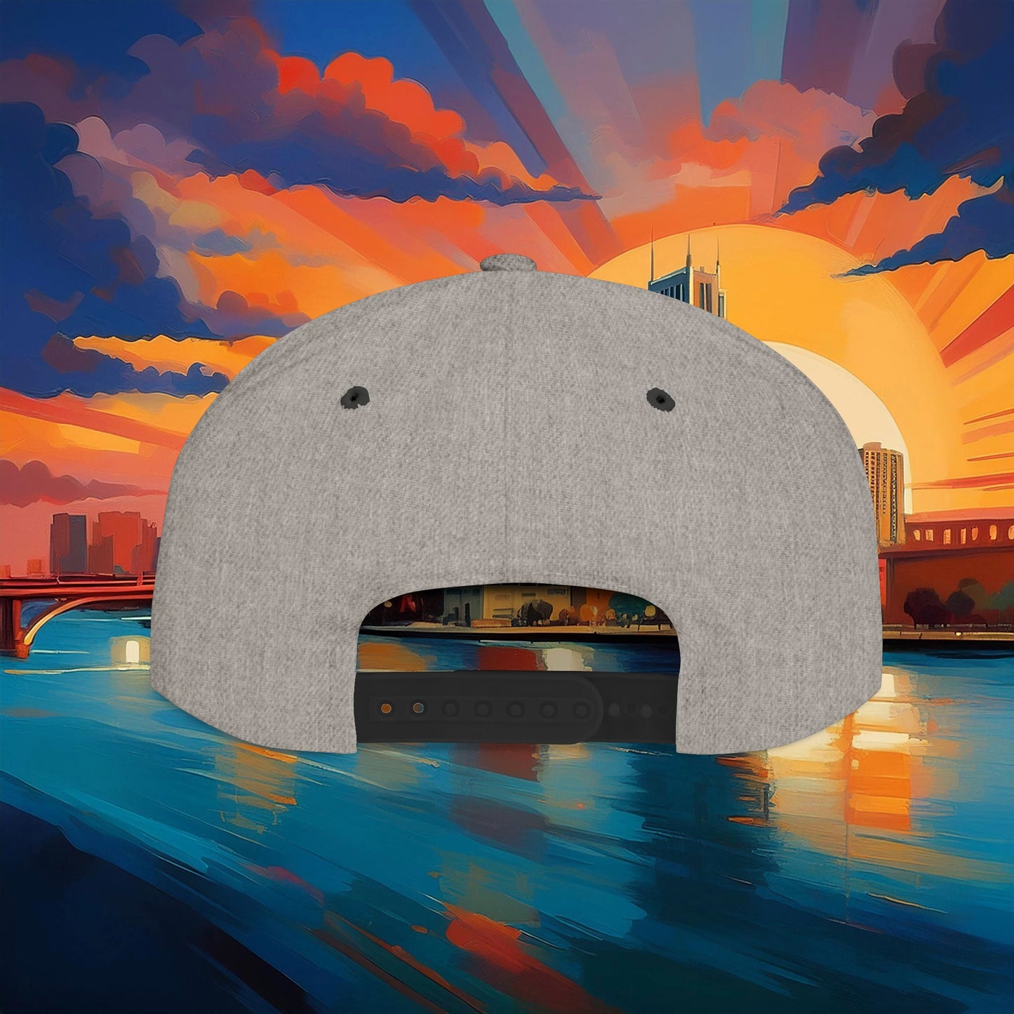 Detroit White Tiger Flat Bill Snapback