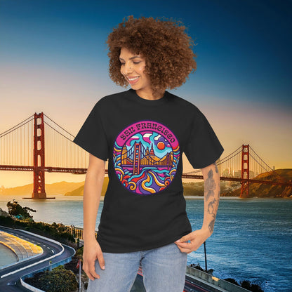 Vibrant San Francisco Psychedelic Tee