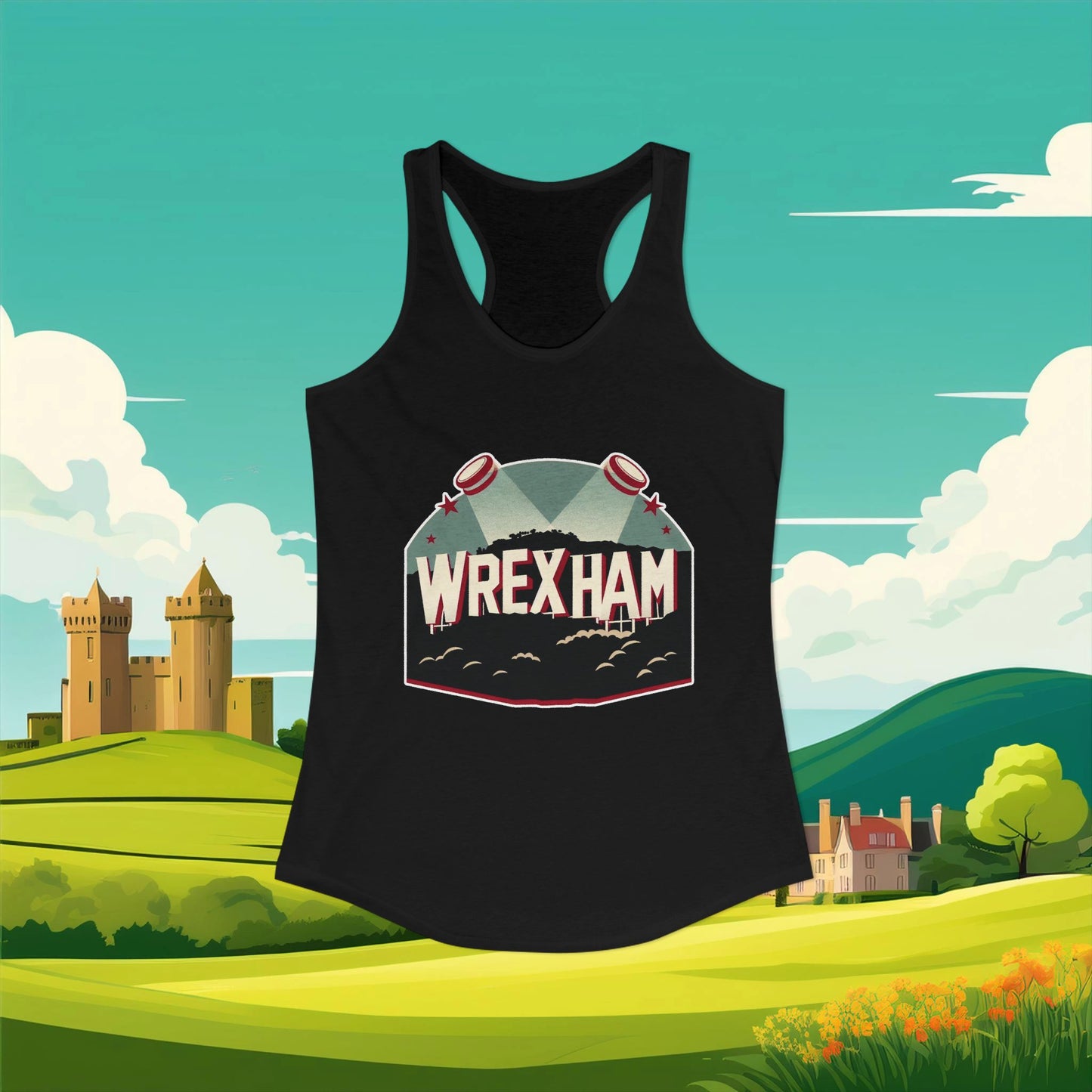 Wrexham Hollywood Sign Women's Racerback Tank