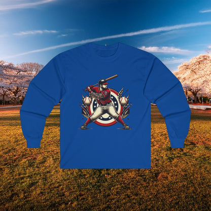 Washington Nations At Bat Long Sleeve Tee
