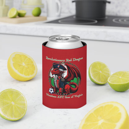 Revolutionary Red Dragons Logo Can Cooler