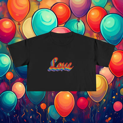 Rainbow Love Women's Crop Tee