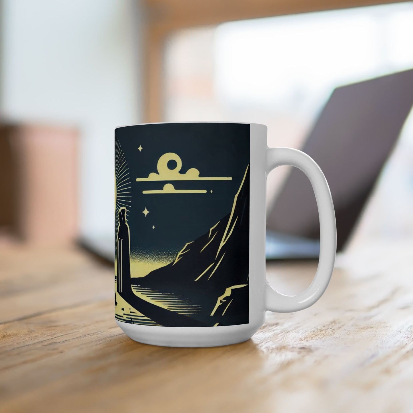 Midnight Circle Ceramic Mugs (11oz\15oz)