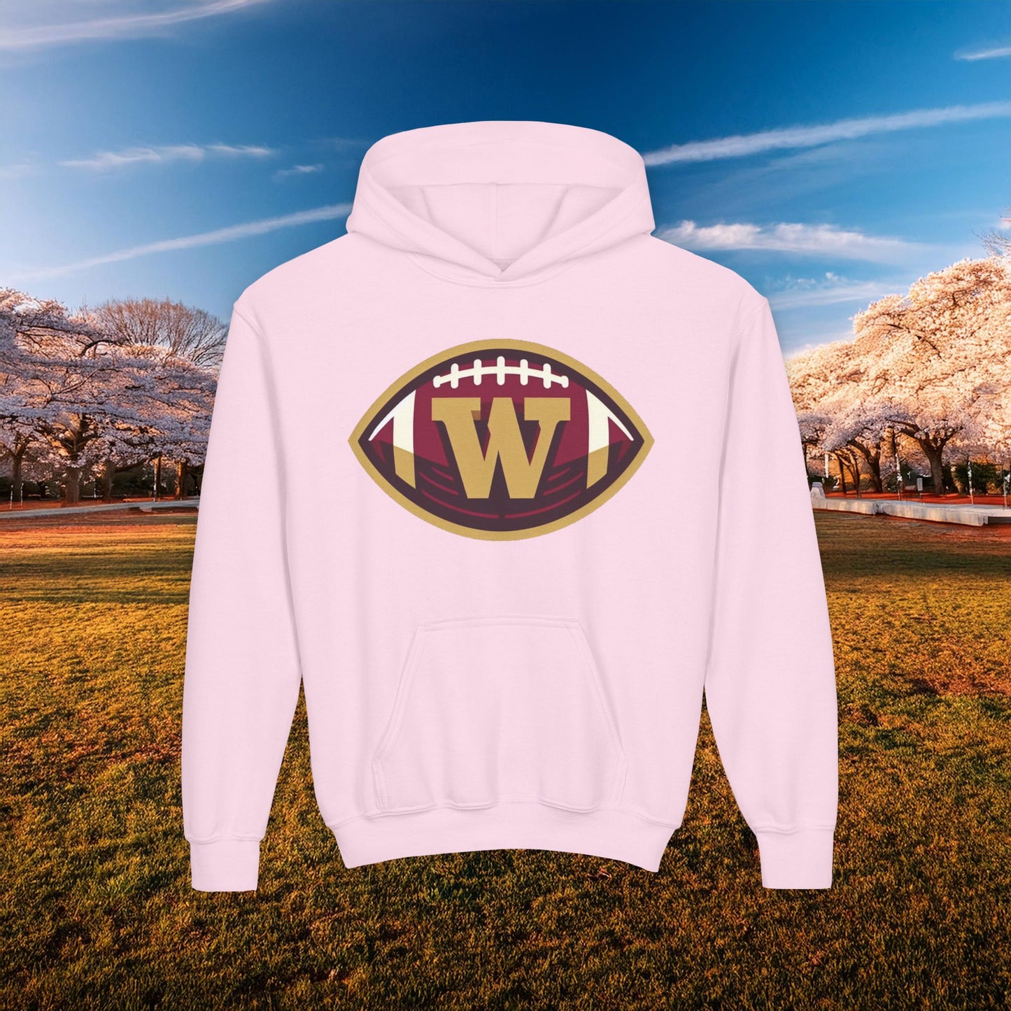 Washington Football Logo Youth Hoodie