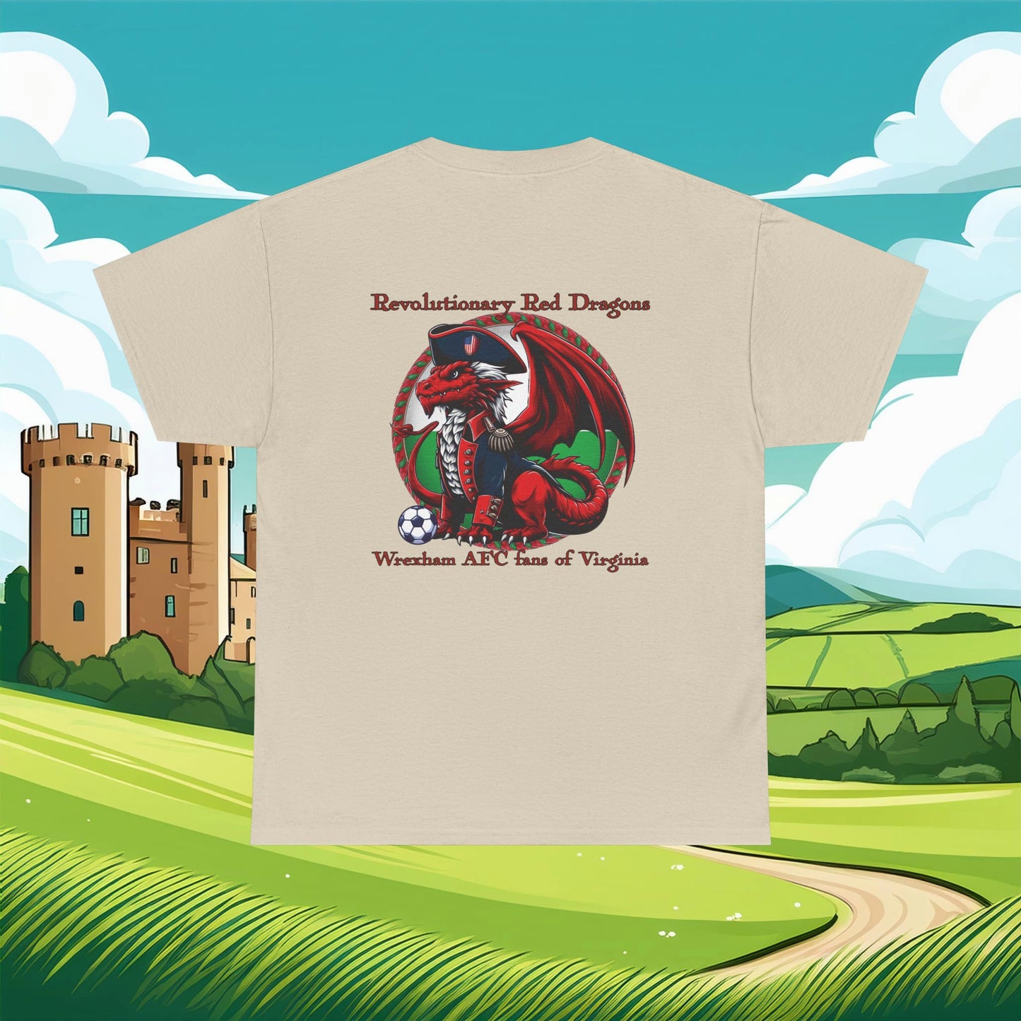 Revolutionary Red Dragons Front & Back Logo Tee