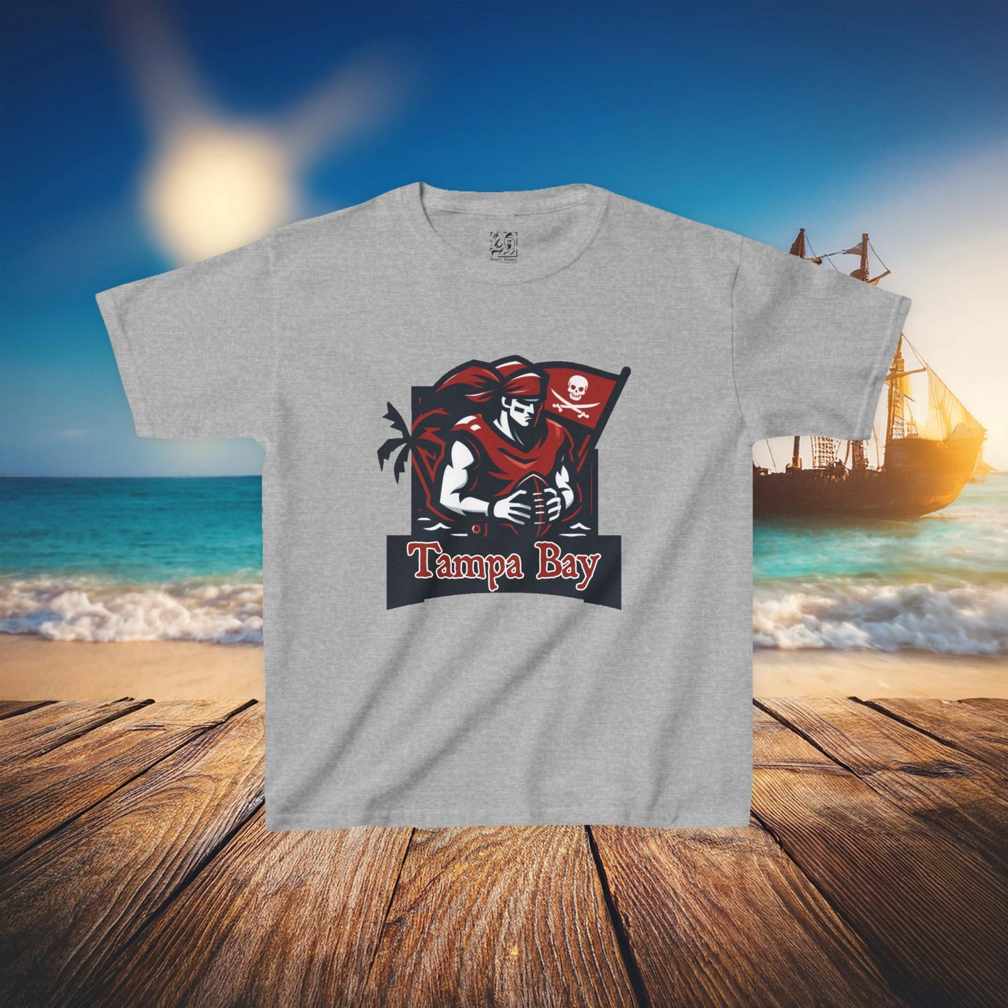Tampa Bay Football Player Kids Tee