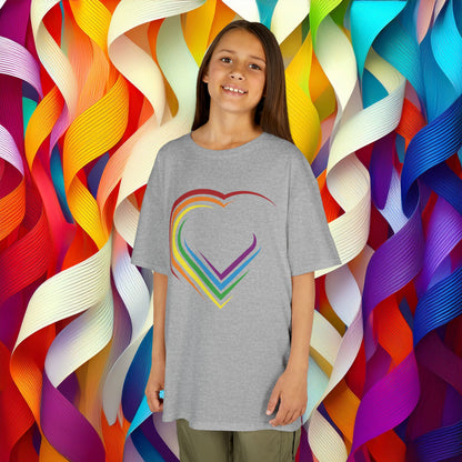 Rainbow Heart Kids Tee