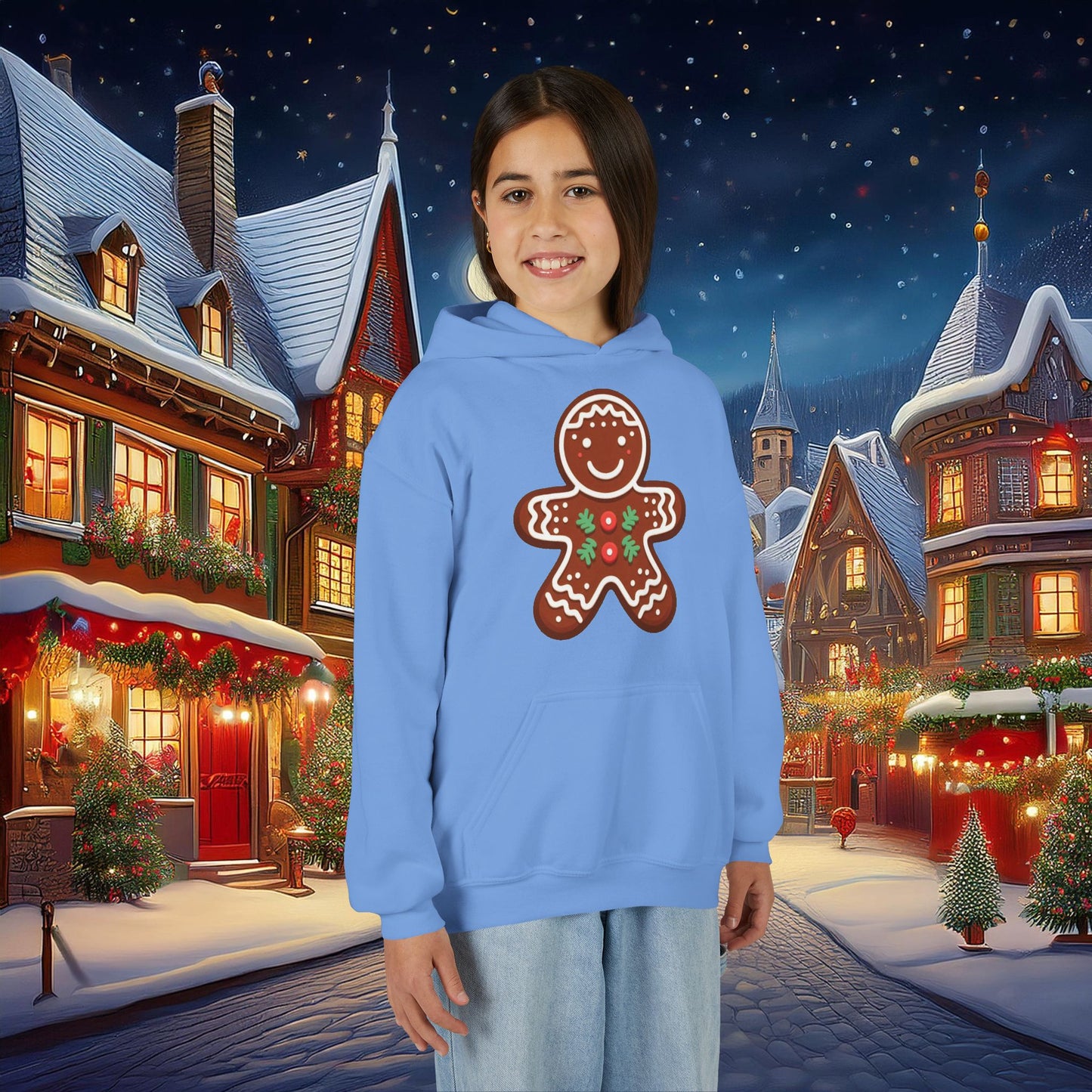 Gingerbread Man Youth Hoodie