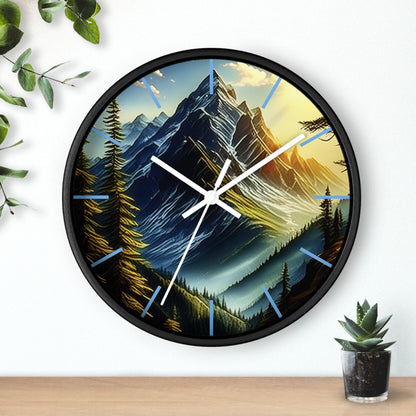 Mystic Mountains Wall Clock