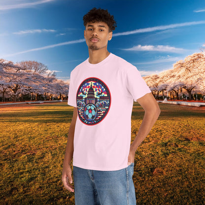 Vibrant Geometric DC Soccer Tee