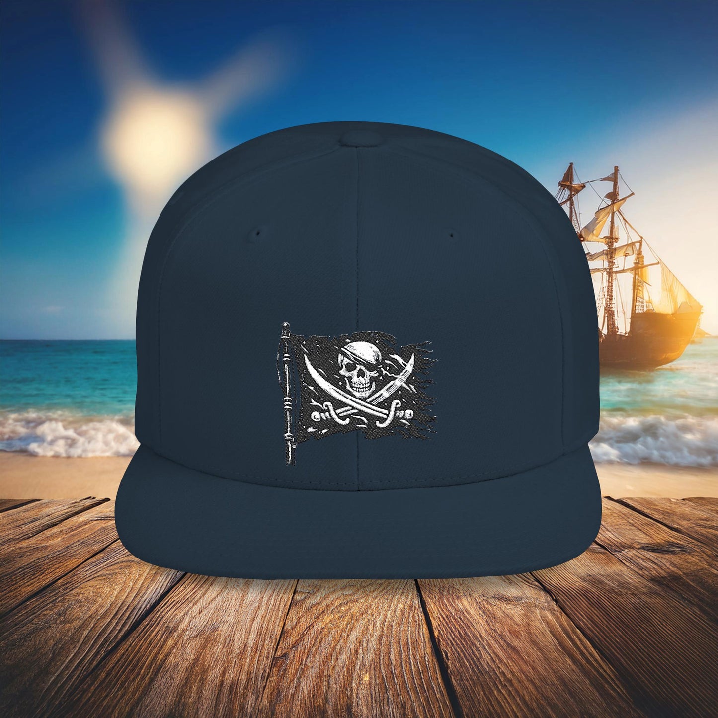 Jolly Roger Flat Bill Snapback