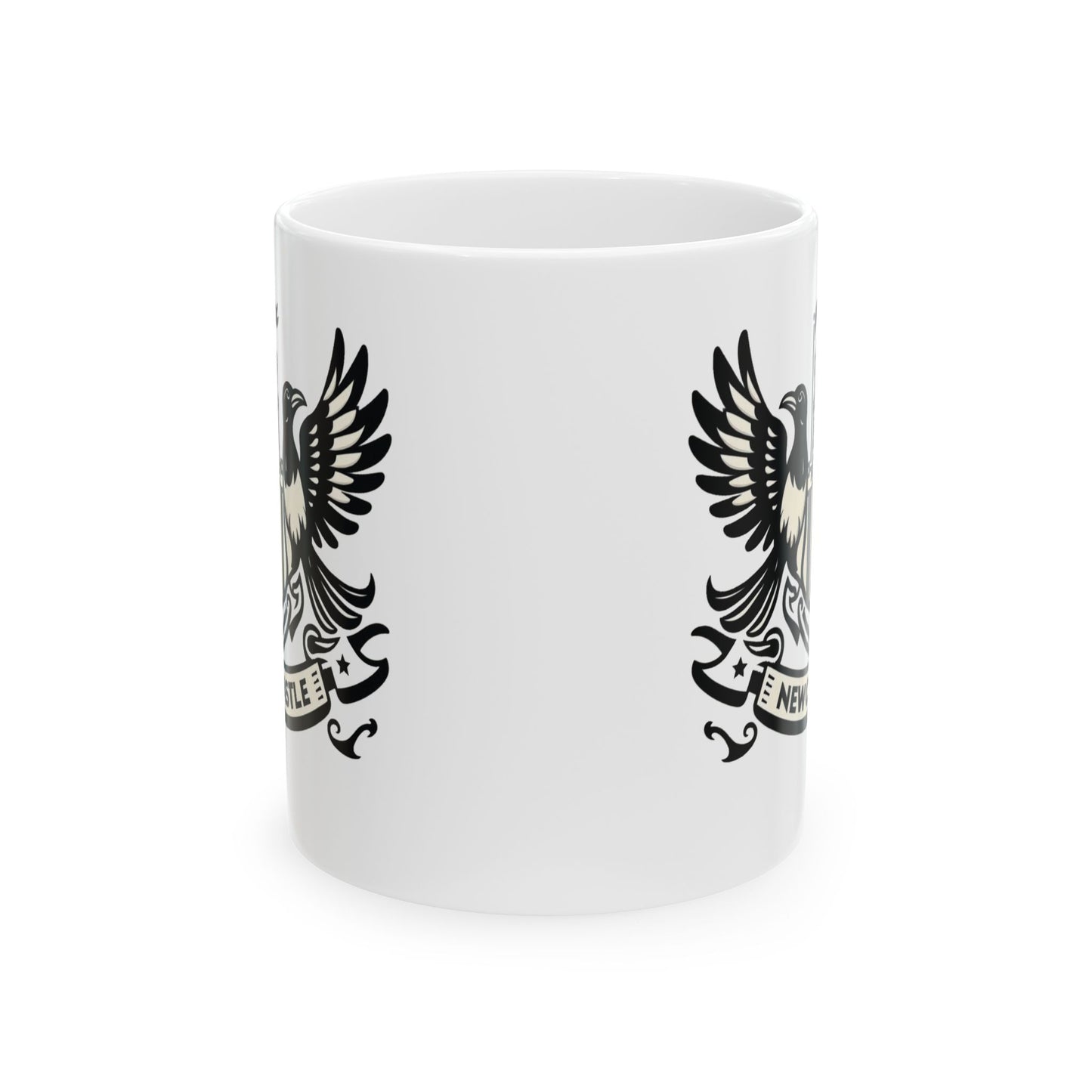 Newcastle United B&W Crest Ceramic Mugs (11oz\15oz)