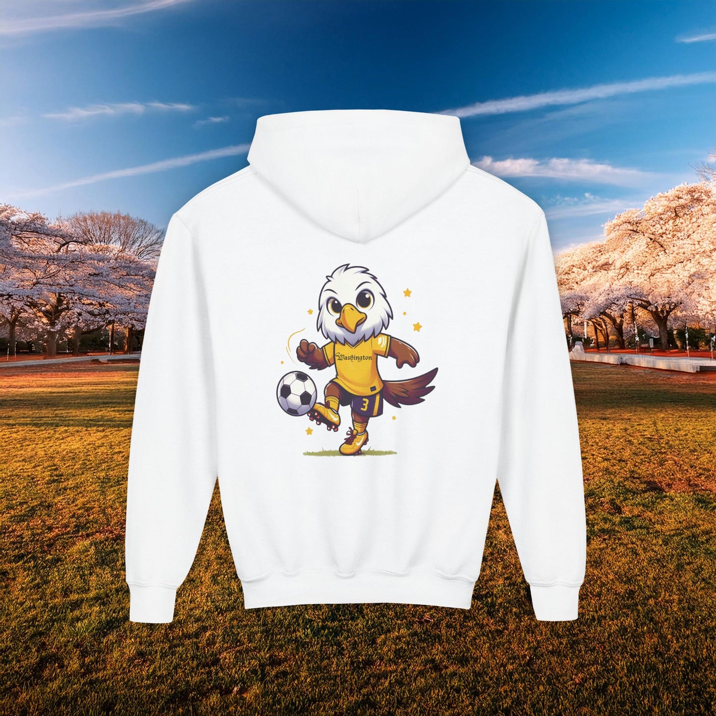 Washington Spirit Yellow Design Youth Hoodie