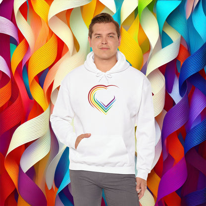 Rainbow Heart Unisex Hoodie