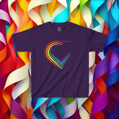 Rainbow Heart Kids Tee