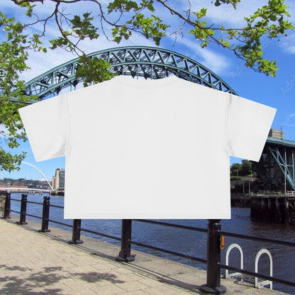 Newcastle United B&W Crest Women's Crop Tee