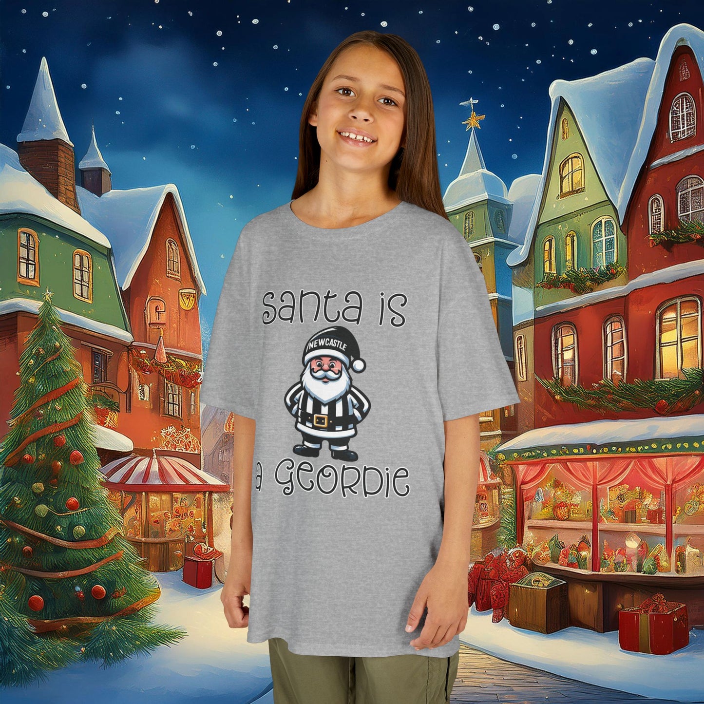 Santa Is A Geordie Kids Tee