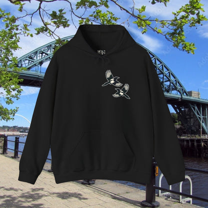 Newcastle United B&W Crest Hoodie
