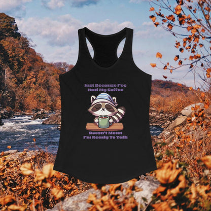 Raccoon Coffee Women's Racerback Tank