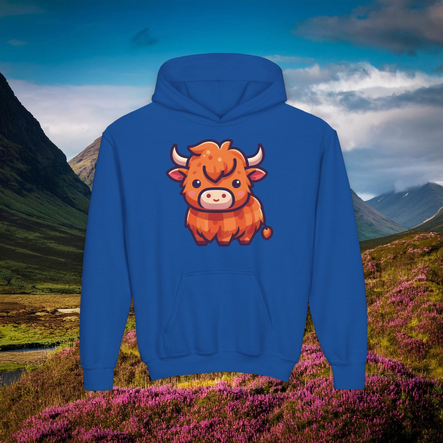 Highland Coo Youth Hoodie