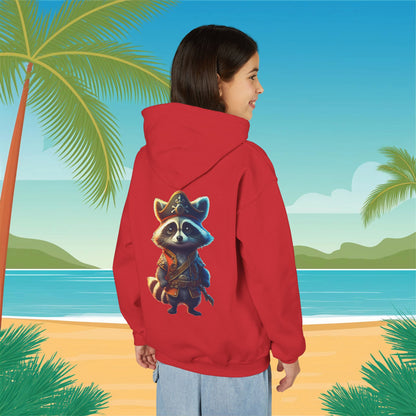 Raccoon Pirate Youth Hoodie