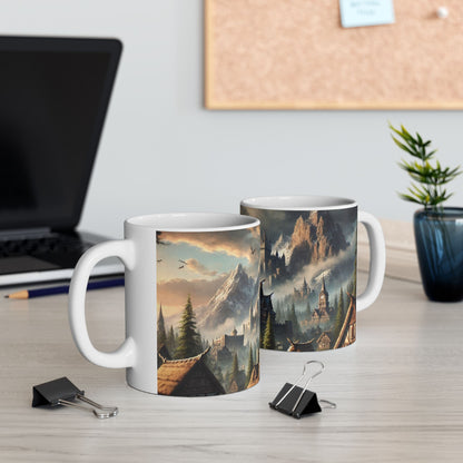 Mountain Village Mist Ceramic Mugs (11oz\15oz)