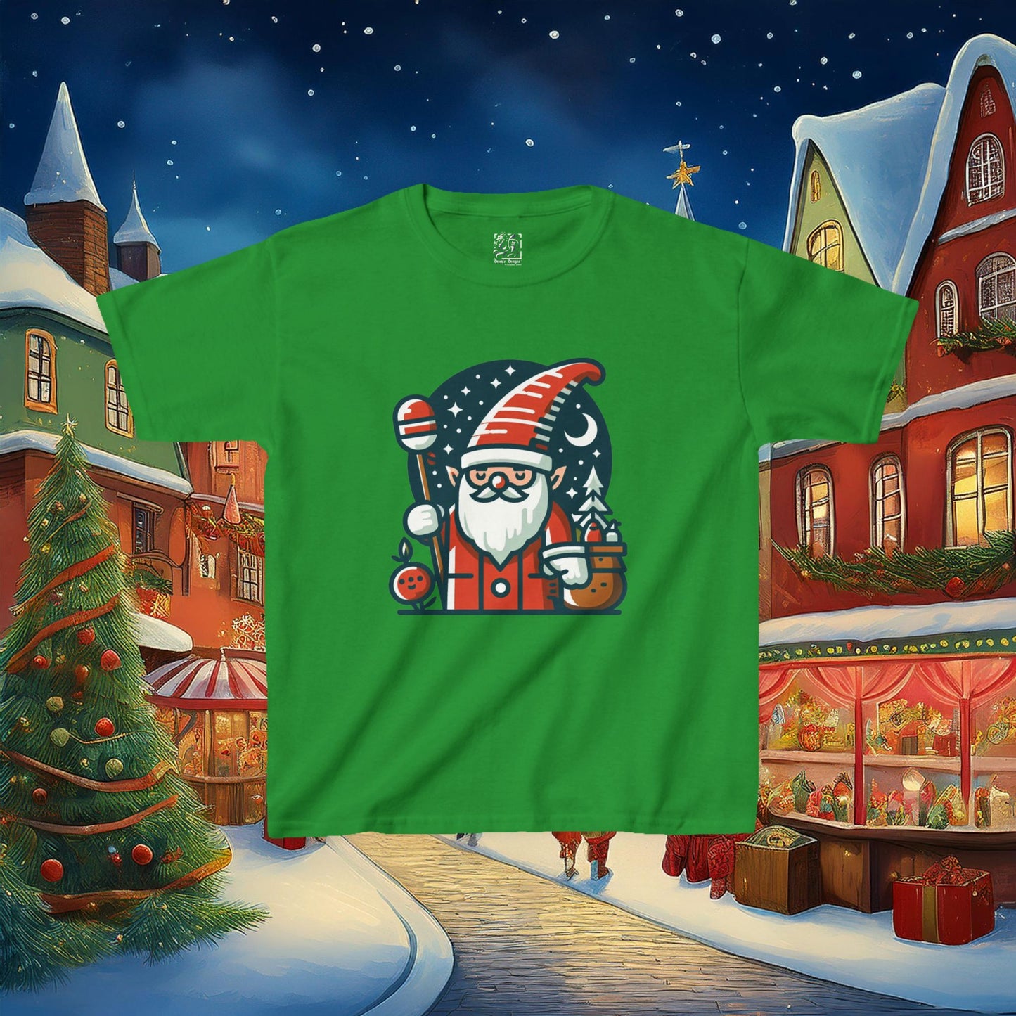 Santa Gnome Kids Tee