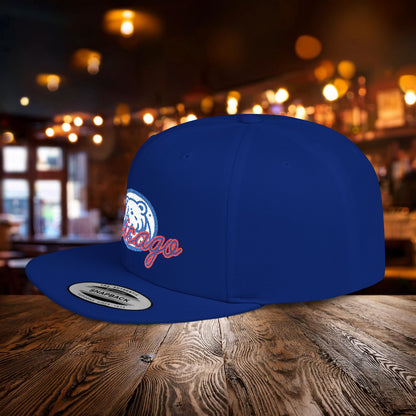 Chicago Bear Cub Baseball Flat Bill Snapback