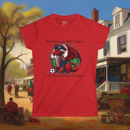 Revolutionary Red Dragons Logo Women's Softstyle Tee