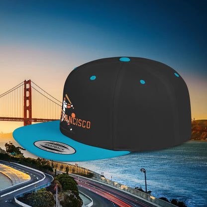 San Francisco Baseball Player Flat Bill Snapback