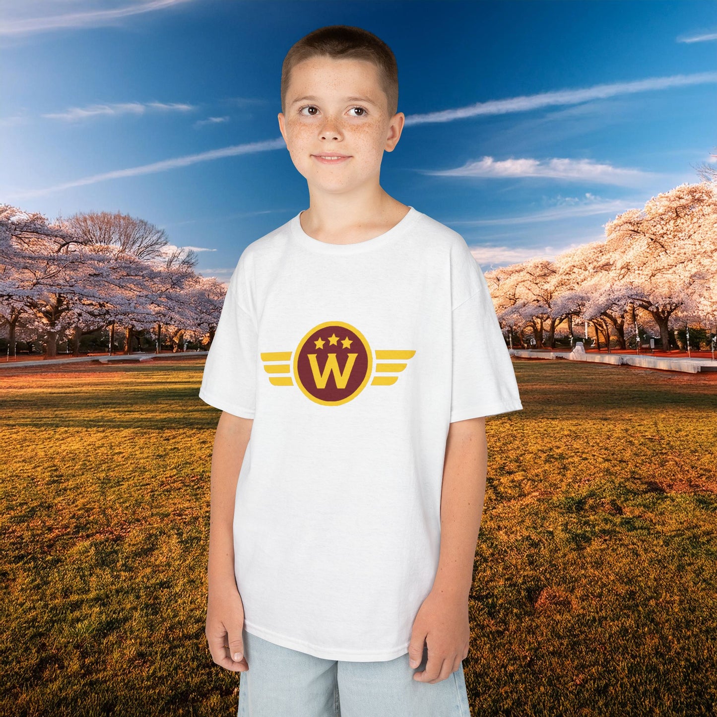 Washington DC Football Logo Kids Tee